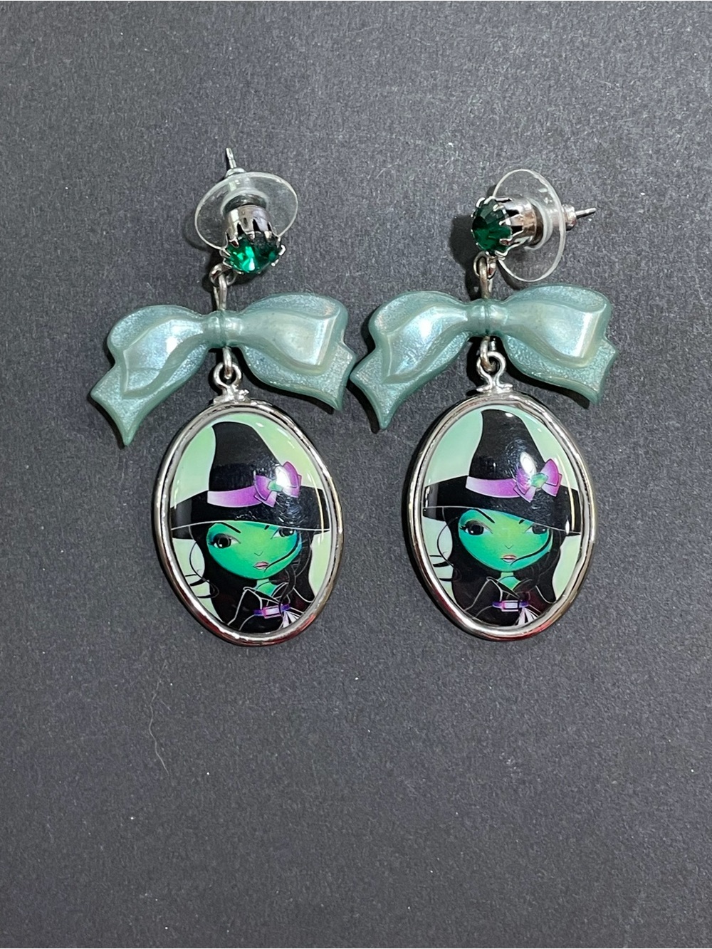 Wizard of Oz x Tarina Tarantino Wicked Witch earrings.